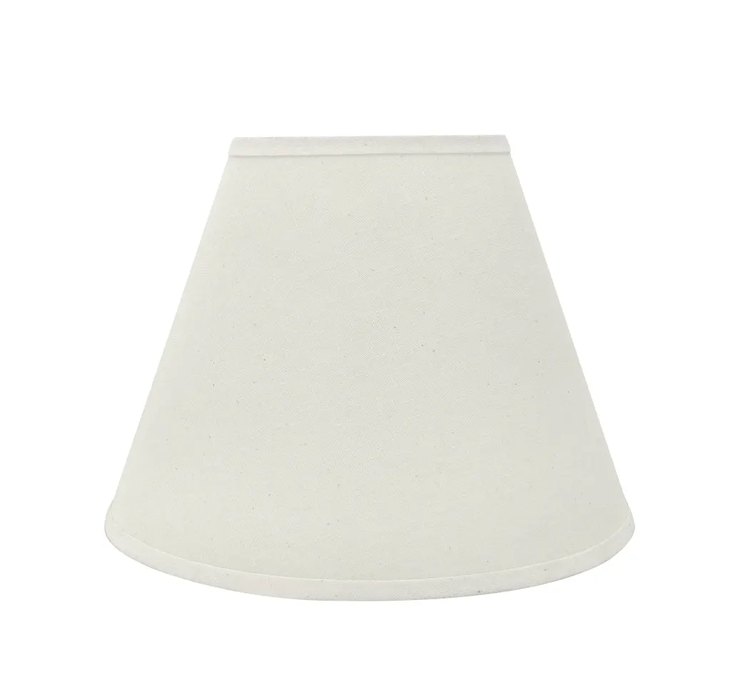 # 72197-21 One-Light Plug-In Swag Pendant Light Conversion Kit with Transitional Hardback Empire Fabric Lamp Shade, Off White, 12" width