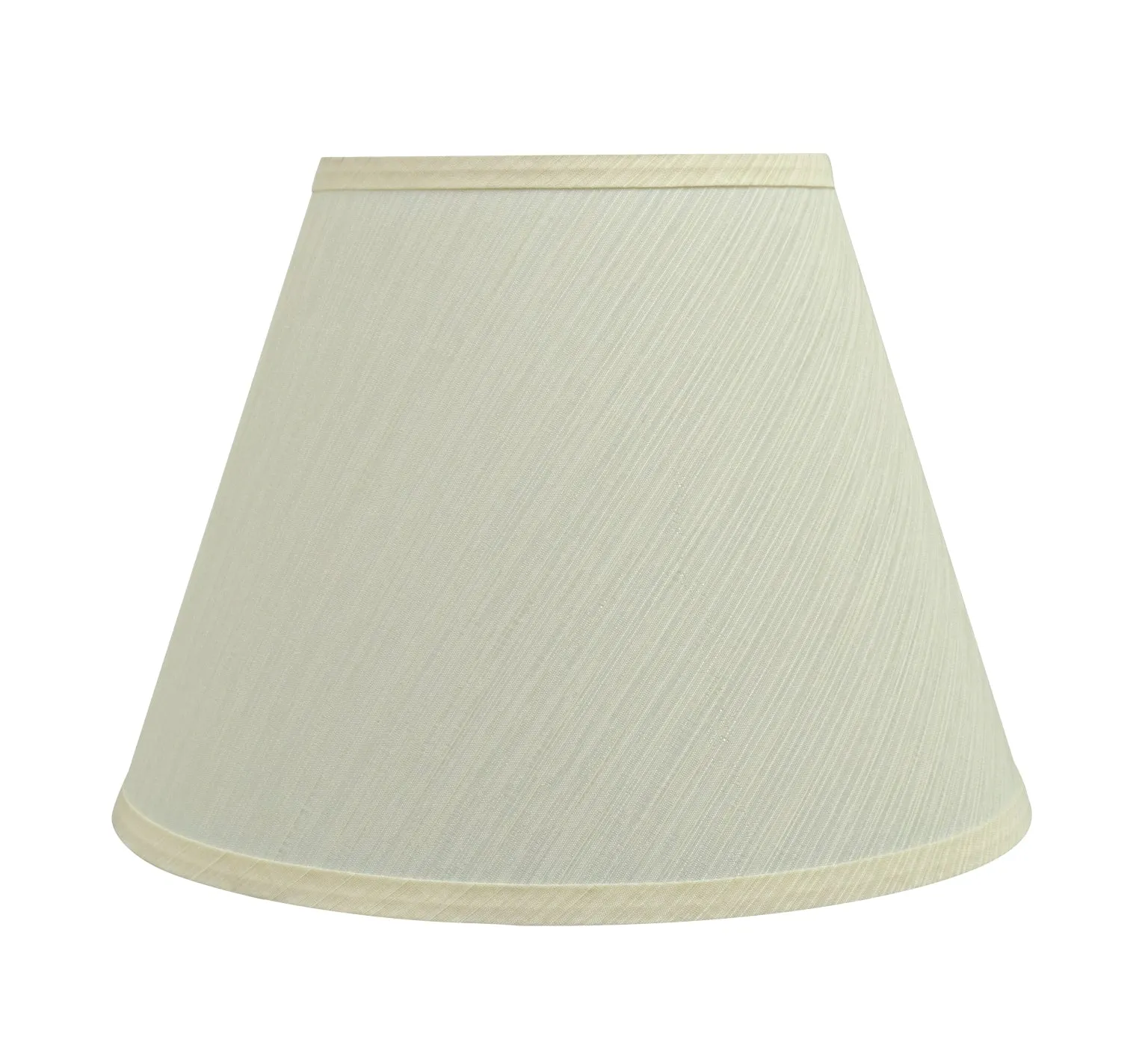 # 72623-21 One-Light Plug-In Swag Pendant Light Conversion Kit with Transitional Hardback Empire Fabric Lamp Shade, Eggshell, 12" width