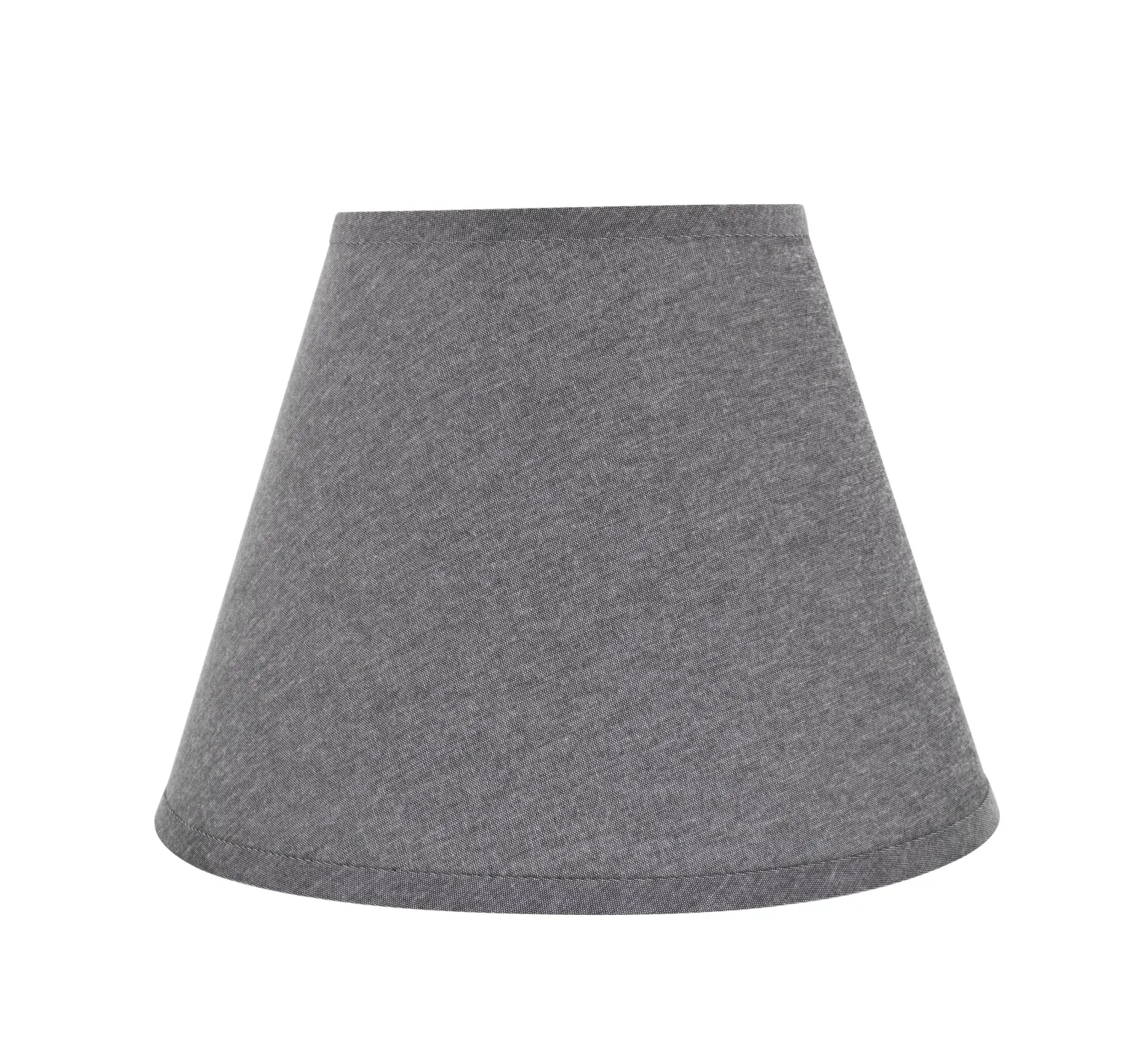 # 72625-21 One-Light Plug-In Swag Pendant Light Conversion Kit with Transitional Hardback Empire Fabric Lamp Shade, Grey, 12" width
