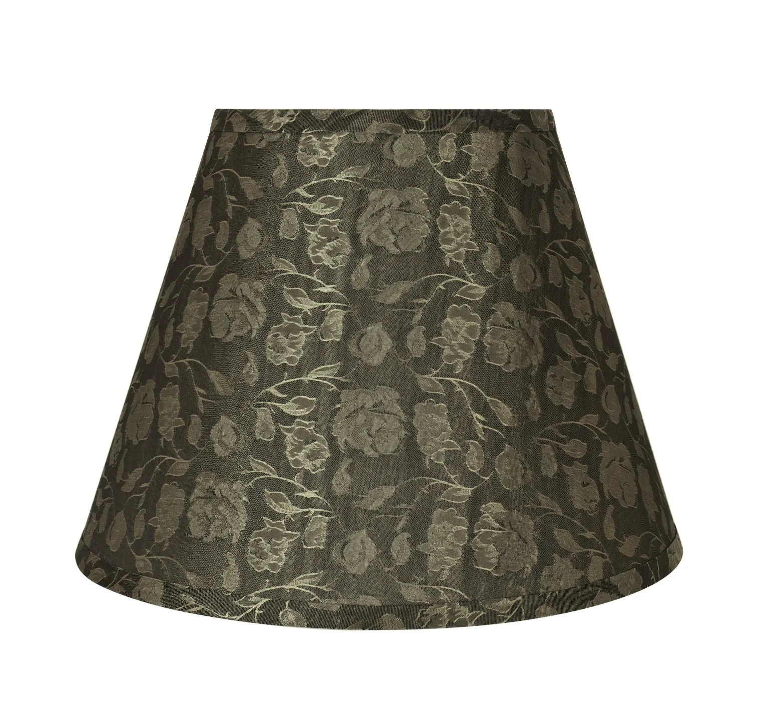 # 72626-21 One-Light Plug-In Swag Pendant Light Conversion Kit with Transitional Hardback Empire Fabric Lamp Shade, Light Brown, 12" width