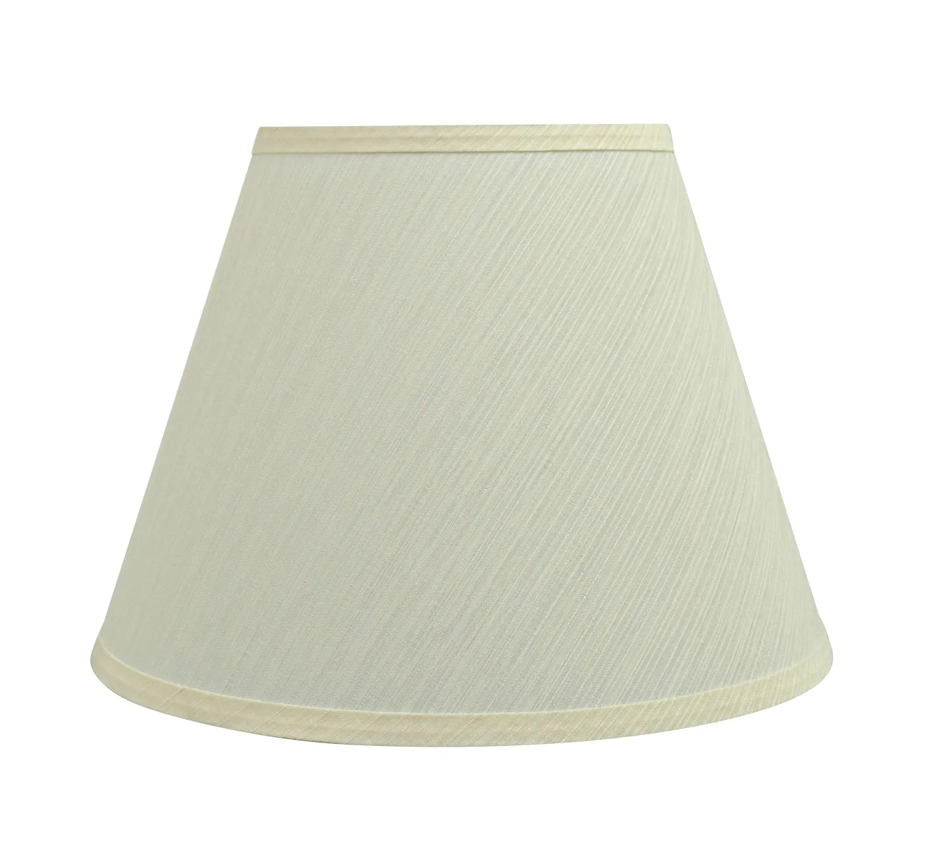 # 72684-21 One-Light Plug-In Swag Pendant Light Conversion Kit with Transitional Hardback Empire Fabric Lamp Shade, Eggshell, 13" width