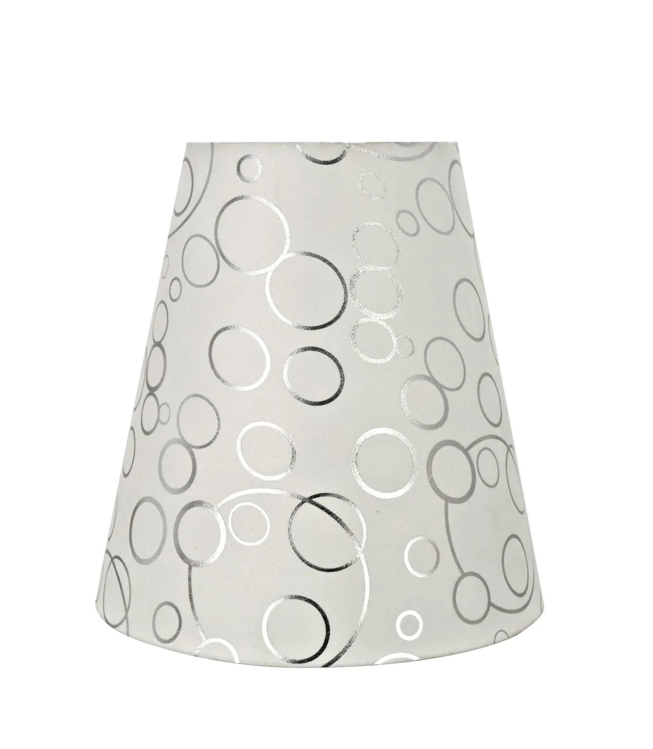 # 72891-21 One-Light Plug-In Swag Pendant Light Conversion Kit with Transitional Hardback Empire Fabric Lamp Shade, White, 12" width