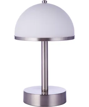 1-Light Table Lamp Brushed Polished Nickel
