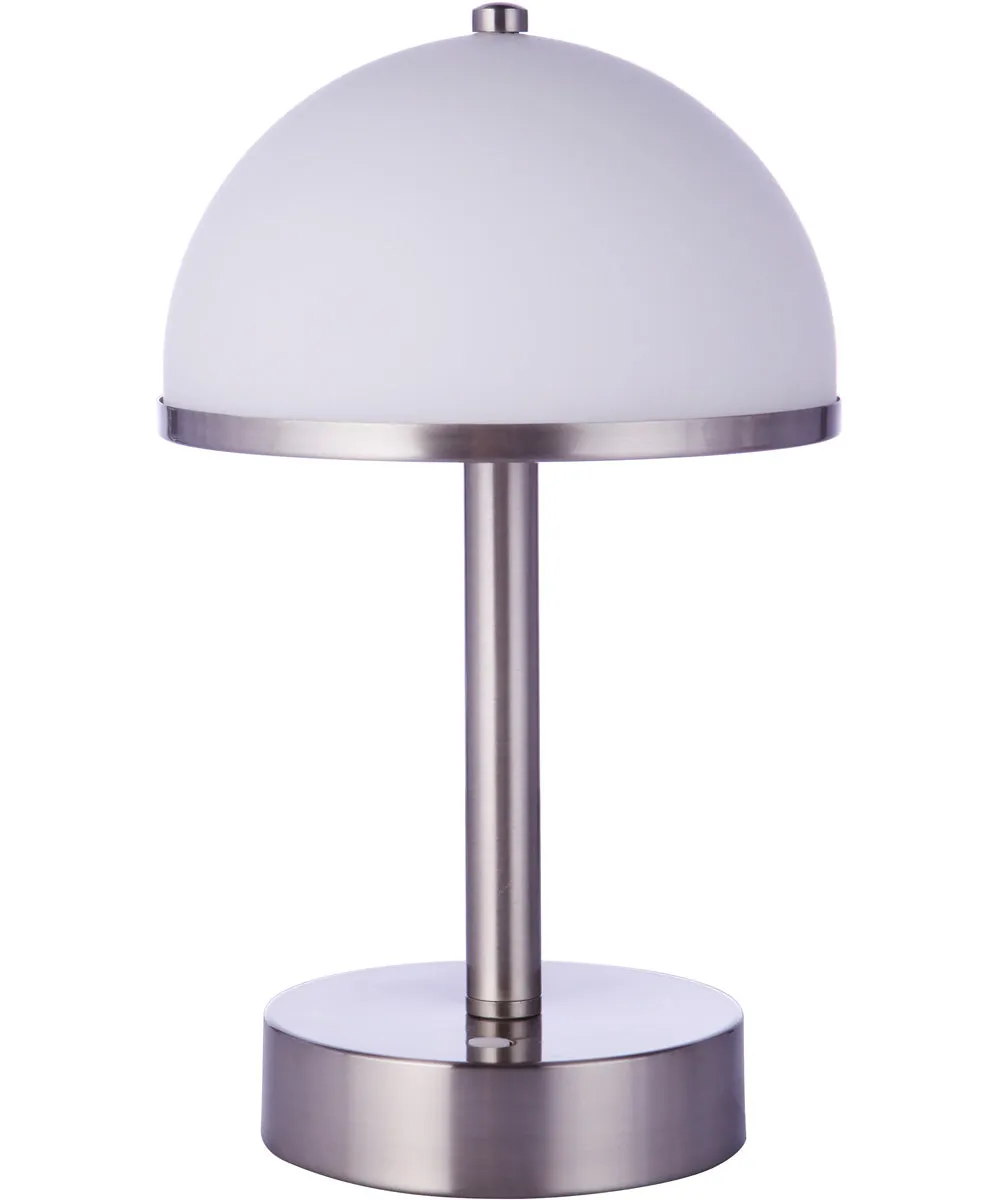 1-Light Table Lamp Brushed Polished Nickel