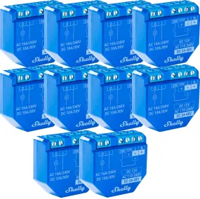 10 Pack Shelly Plus 1 WiFi Relay Switch BULK