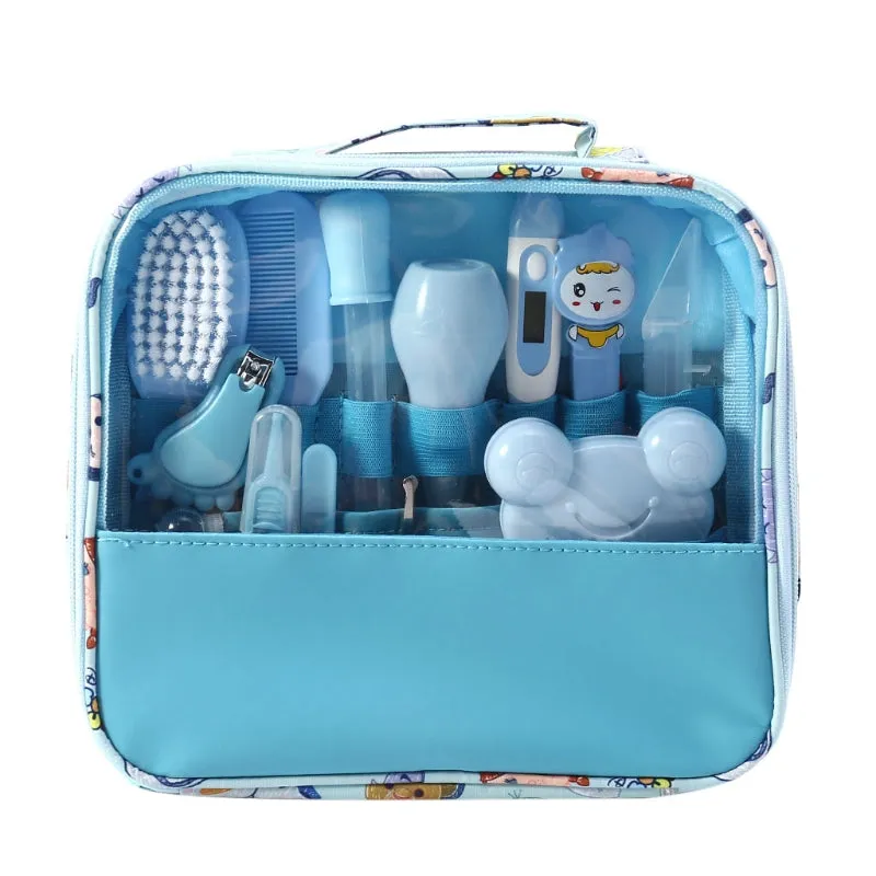 13Pcs/Set Newborn Baby Kids Nail Hair Health Care Thermometer Grooming Brush Kit May21-D