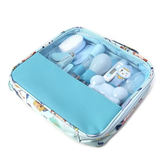 13Pcs/Set Newborn Baby Kids Nail Hair Health Care Thermometer Grooming Brush Kit May21-D