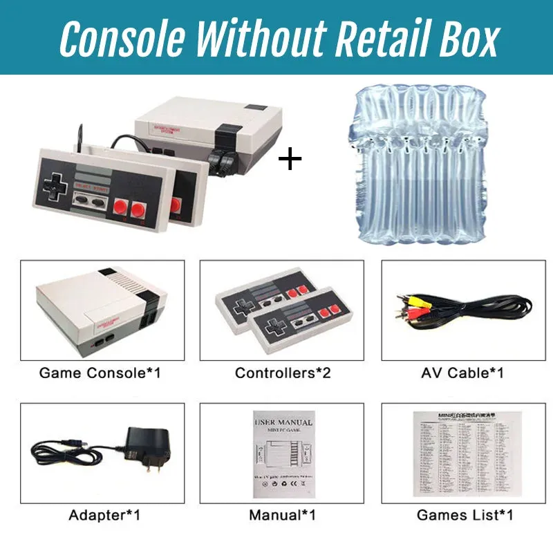 2023 Mini Game Gamepad Retro Game Console Classic Mini Video Game System Built-In 620 Games 8-Bit Fc Nes Tv Console for Adults