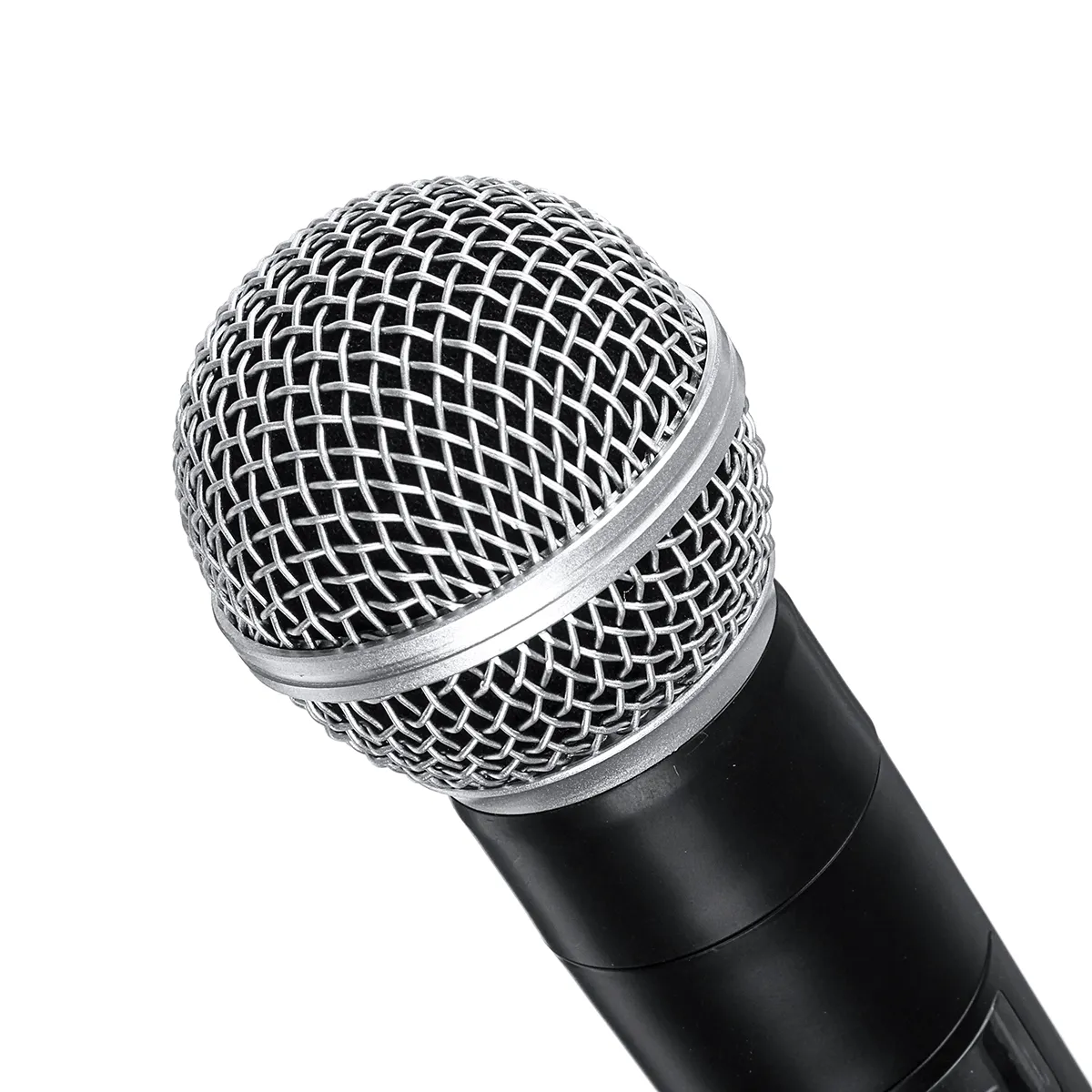 220V Wireless UHF 2 Channel Dual Handheld Microphone Mic System Karaoke KTV