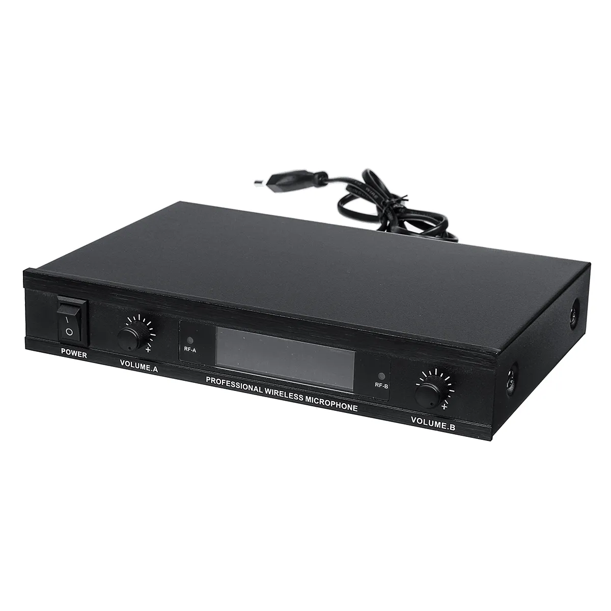 220V Wireless UHF 2 Channel Dual Handheld Microphone Mic System Karaoke KTV