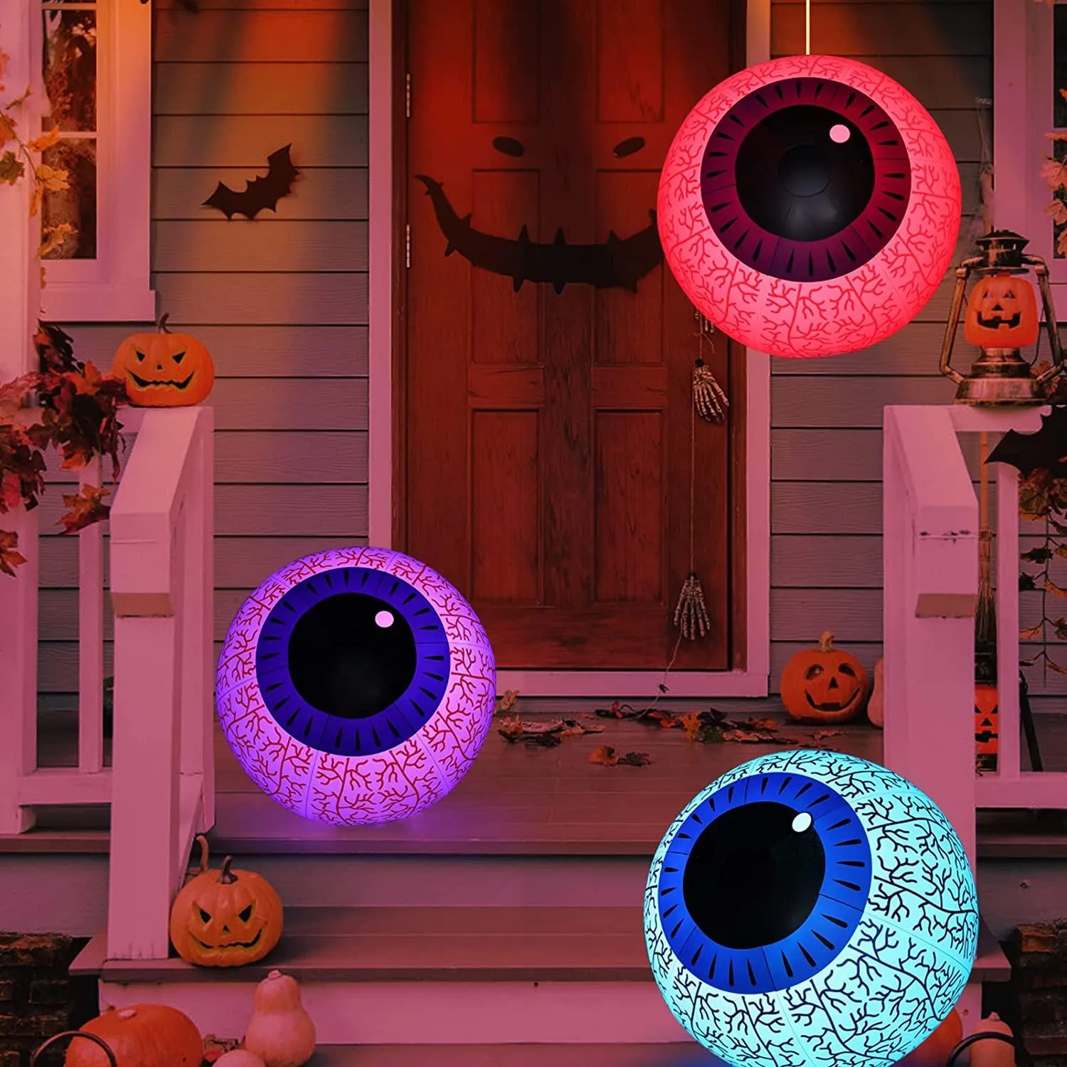 24-Inch Halloween Inflatable Ghost Eyeball Decor