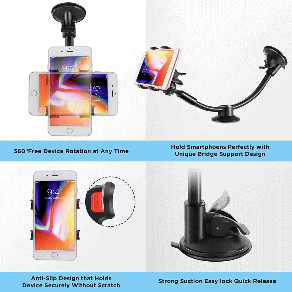 2PCS Phone Holder in Car for iPhone 11 XS Max 12 13 Pro GPS MP4 4-6.5 Inch Universal Magnetic Phone Holder