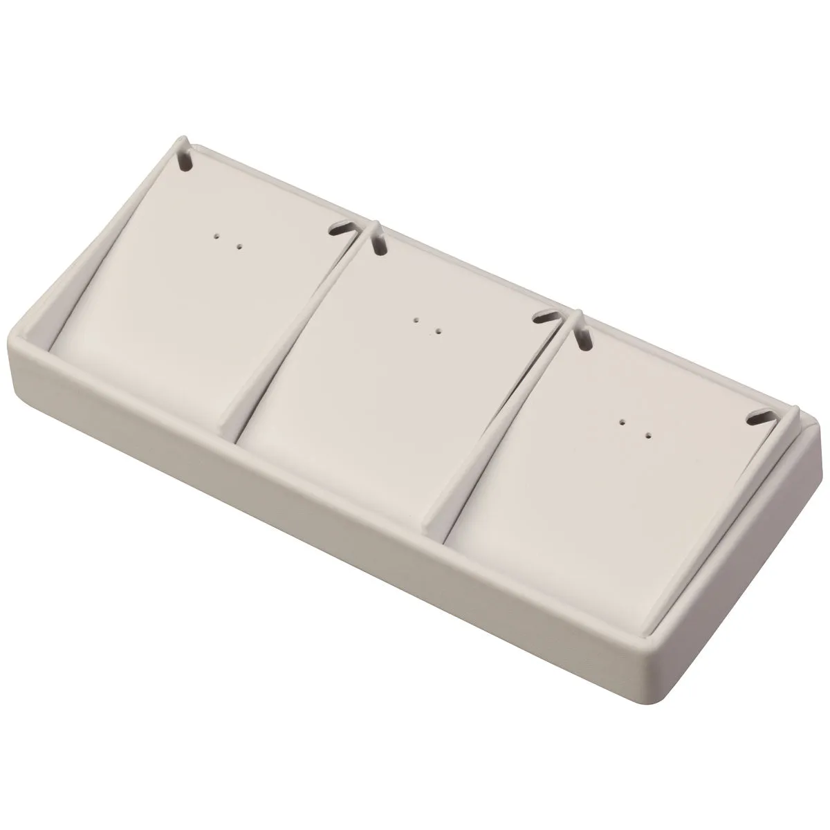3-Compartment Stackable Stud Earring   Pendant Set Trays, 8.5" L x 3.5" W