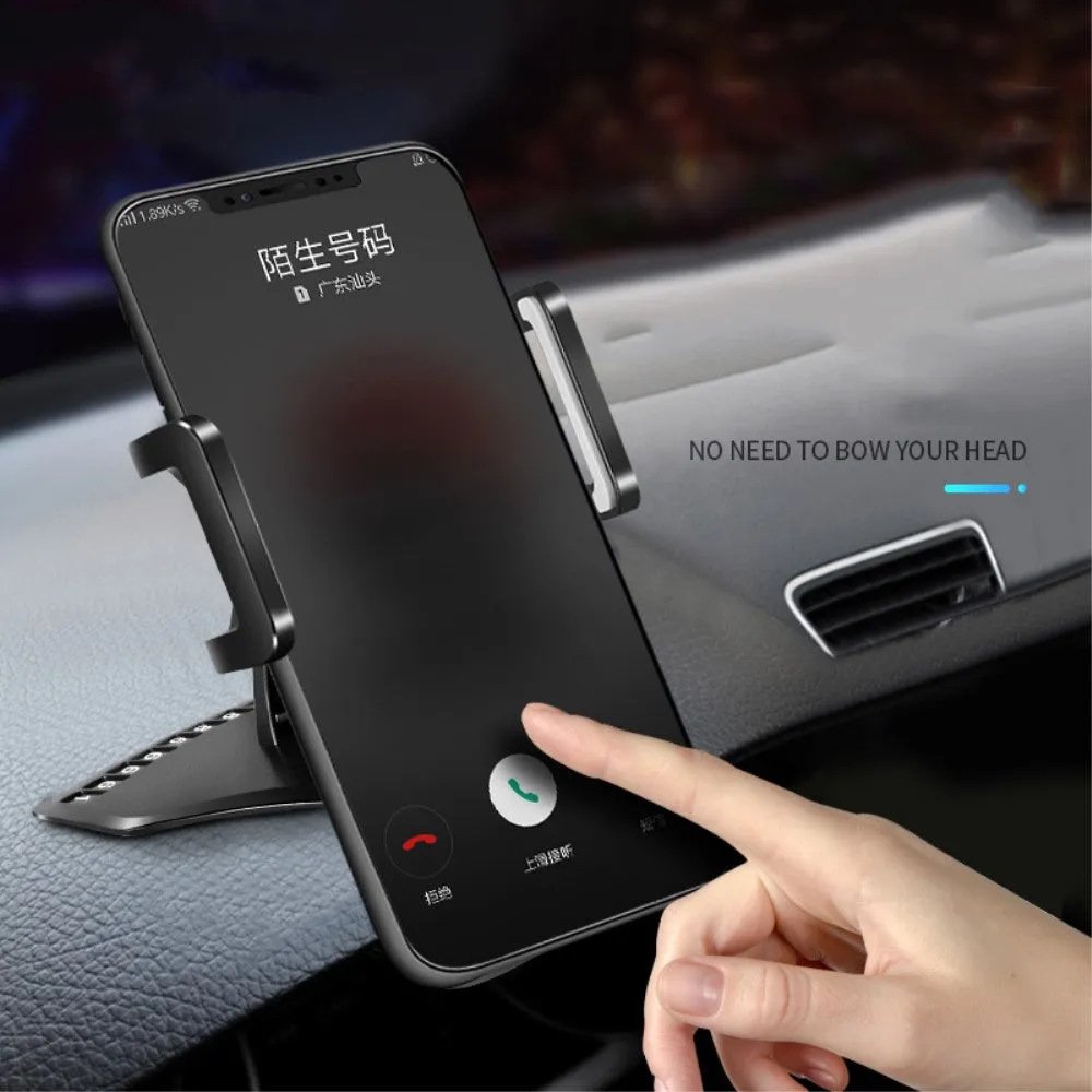 3 in 1 Car GPS Smartphone Holder: Dashboard / Visor Clamp   AC Grid Clip for Auro Compact 6321 - Black