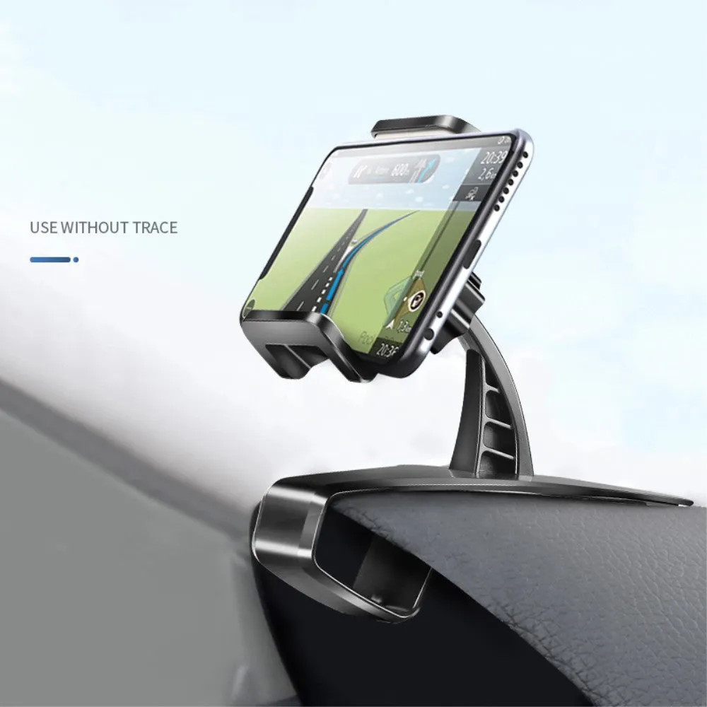 3 in 1 Car GPS Smartphone Holder: Dashboard / Visor Clamp   AC Grid Clip for Auro Compact 6321 - Black