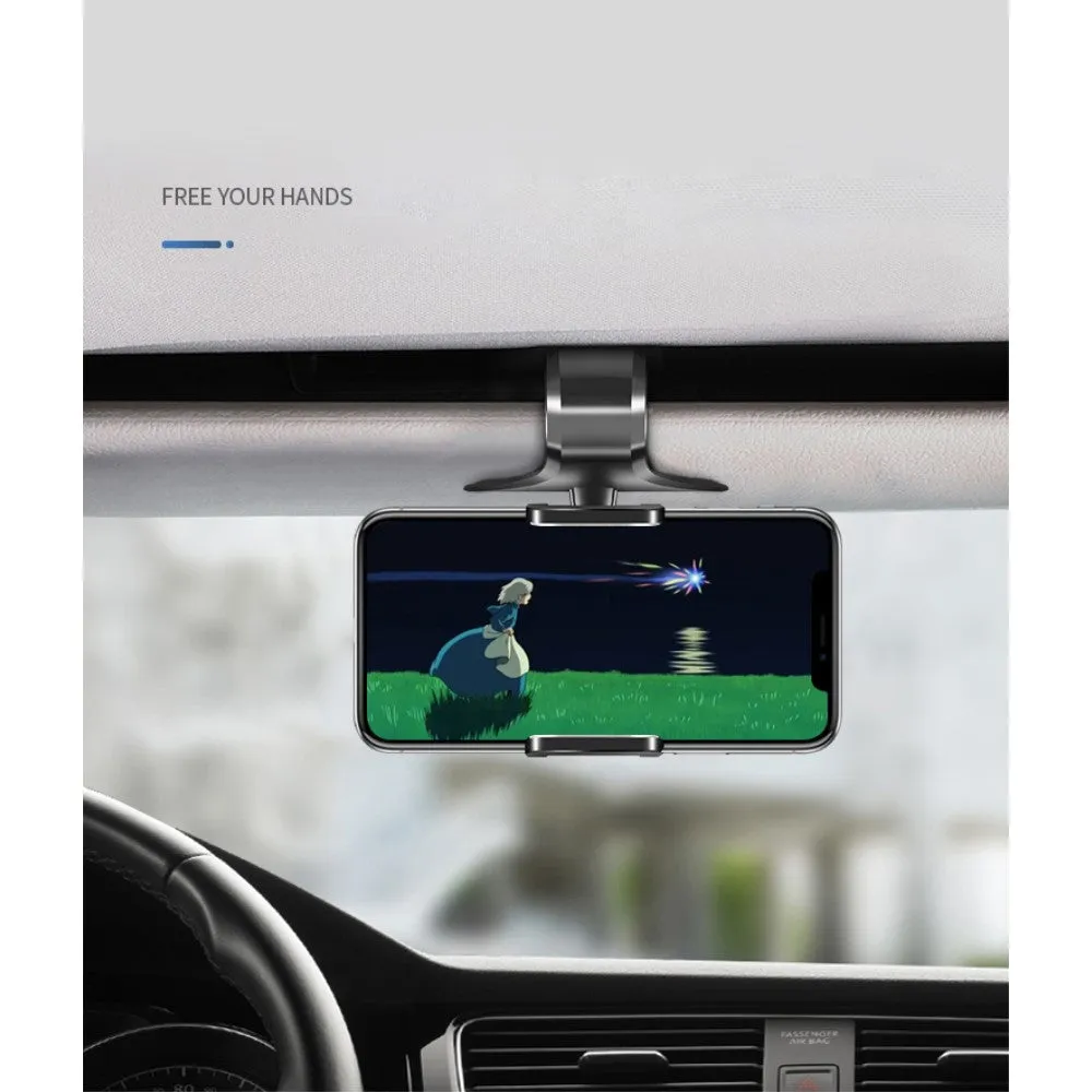3 in 1 Car GPS Smartphone Holder: Dashboard / Visor Clamp   AC Grid Clip for Auro Compact 6321 - Black