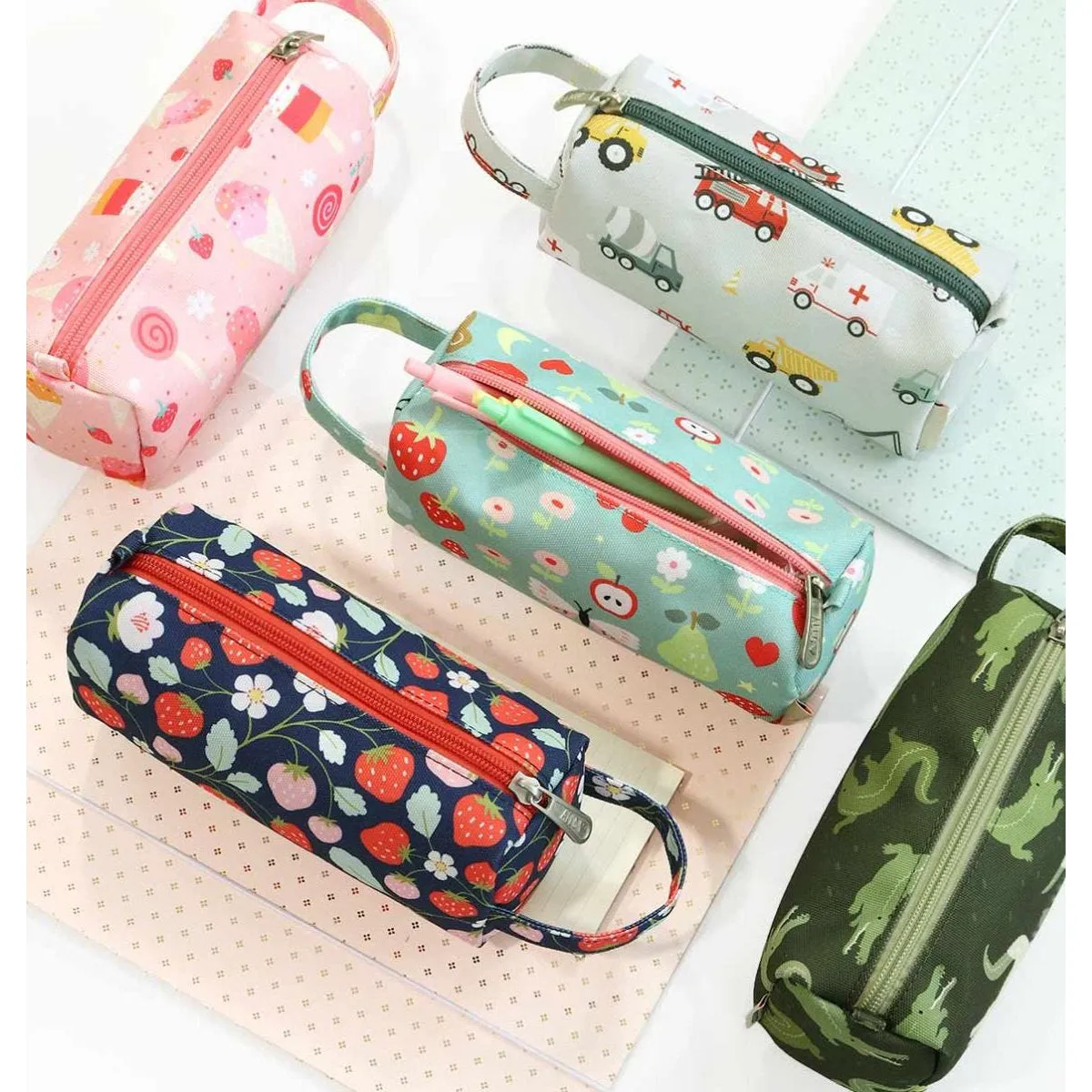 A Little Lovely Company Pencil Case: Vehicles
