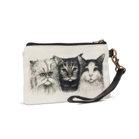 Abbott Cotton Pouch - Trio of Cats