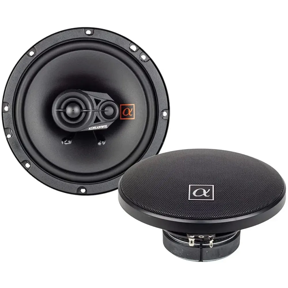 Alphasonik NS653 Neuron Series 6.5" 150 Watts 3-Way Full Range Car Audio Speaker (Pair)