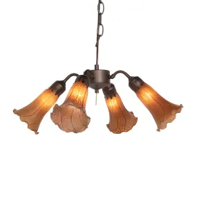 Amber Four Light Fan Light