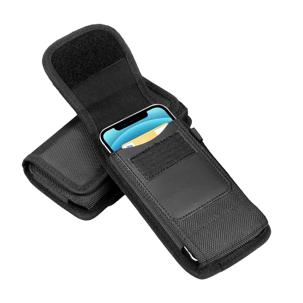 AMZER HAWEEL Series Nylon Vertical Carrying Pouch with Belt Clip and Card Slot