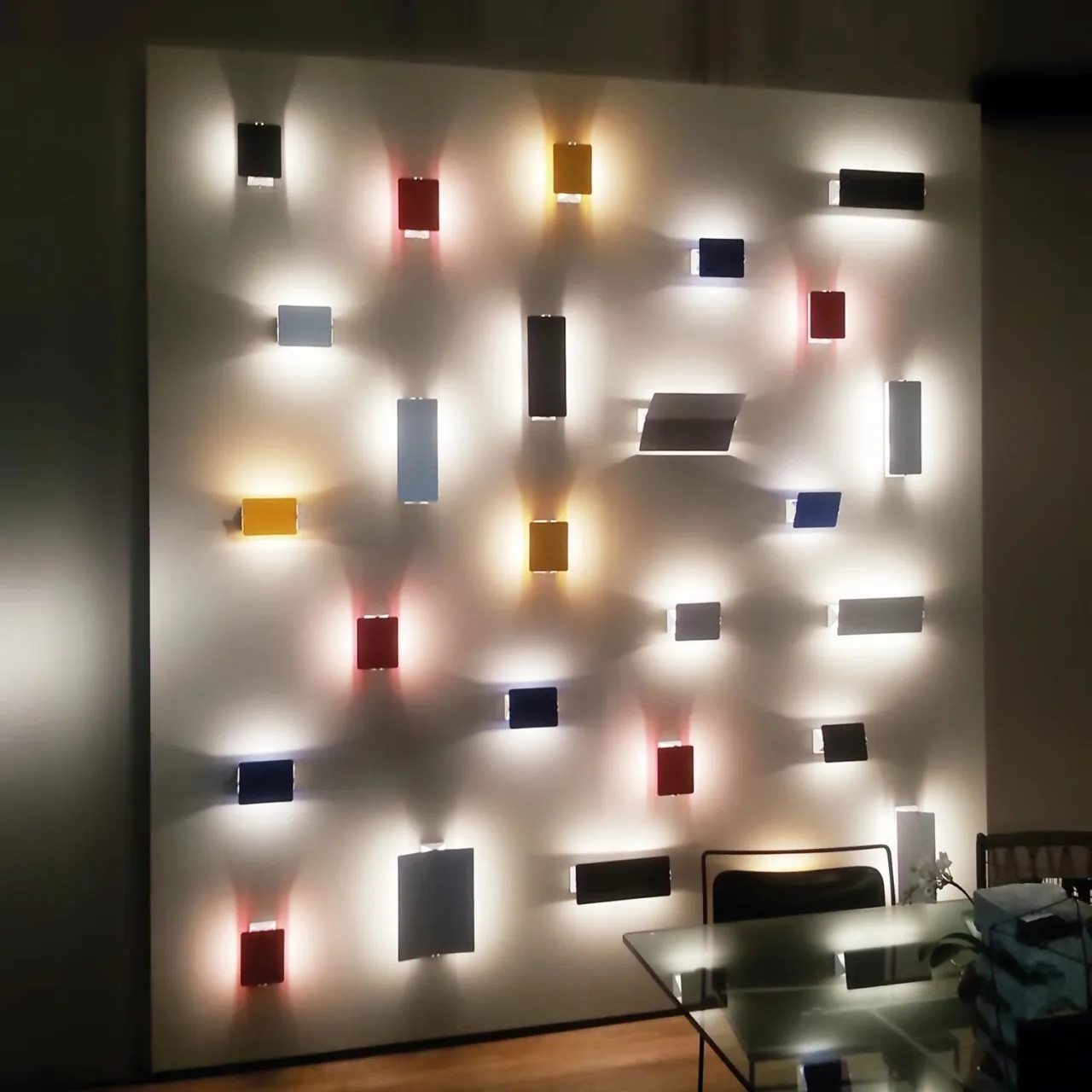 APPLIQUE À VOLET PIVOTANT DOUBLE Wall Lamp
