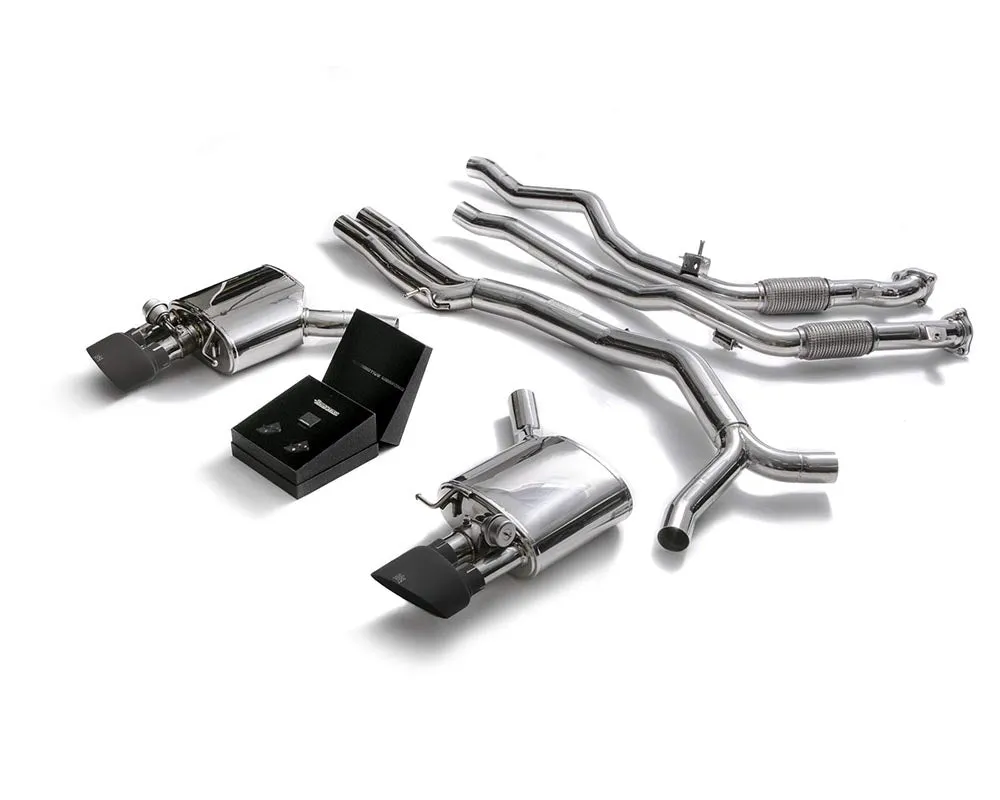 ARMYTRIX Stainless Steel Valvetronic Hi-Flow Catback Exhaust System w/Dual Matte Black Tips Audi RS4 | RS5 B9 4D 2.9 V6 Turbo 202017-202120
