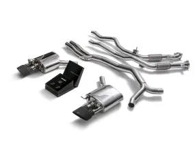 ARMYTRIX Stainless Steel Valvetronic Hi-Flow Catback Exhaust System w/Dual Matte Black Tips Audi RS4 | RS5 B9 4D 2.9 V6 Turbo 202017-202120