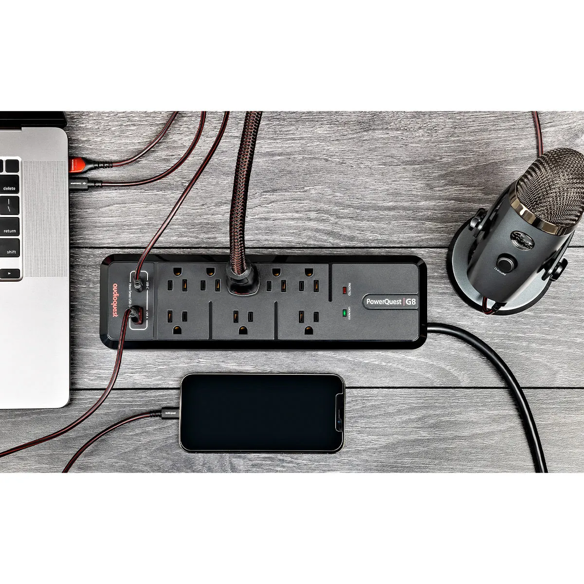 AudioQuest PowerQuest G8 8-outler Performance Enhancer & Surge-Protector