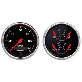AutoMeter Designer Black Series Analog Gauge Kits 1408