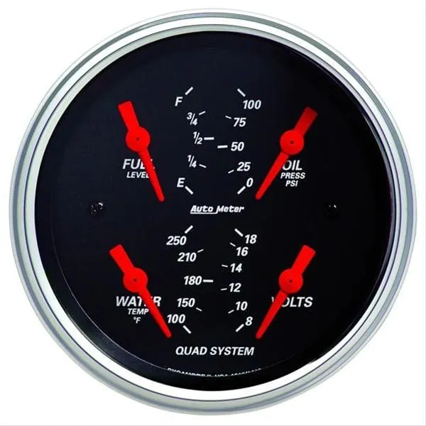 AutoMeter Designer Black Series Analog Gauge Kits 1410