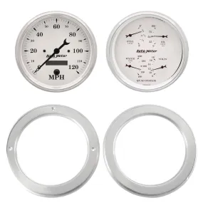 AutoMeter Old Tyme White Series Instrument Clusters 7037-08