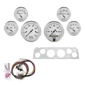 AutoMeter Old Tyme White Series Instrument Clusters 7043-OTW