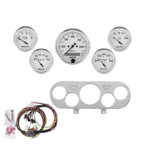 AutoMeter Old Tyme White Series Instrument Clusters 7044-OTW