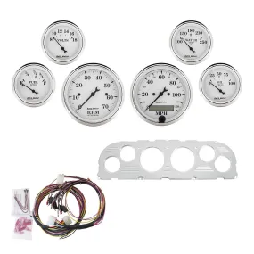 AutoMeter Old Tyme White Series Instrument Clusters 7047-OTW