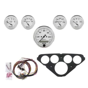 AutoMeter Old Tyme White Series Instrument Clusters 7049-OTW