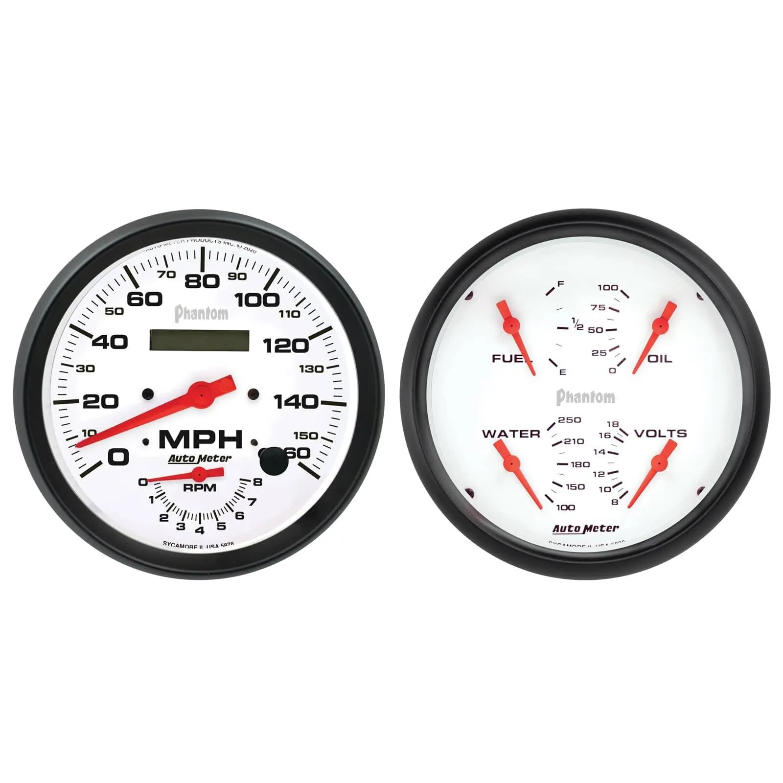 AutoMeter Phantom Analog Gauge Kits 5805