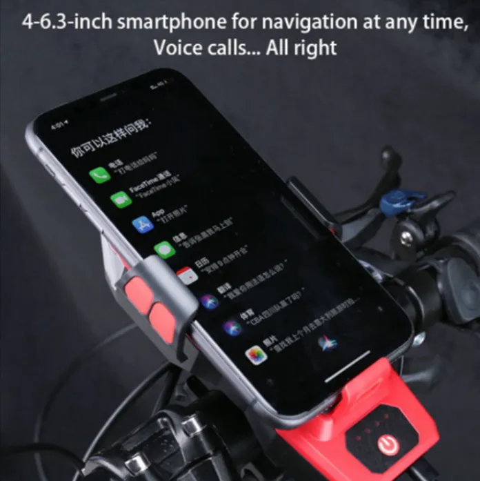 Bike Phone Holder Usb Charging Port With Led Light