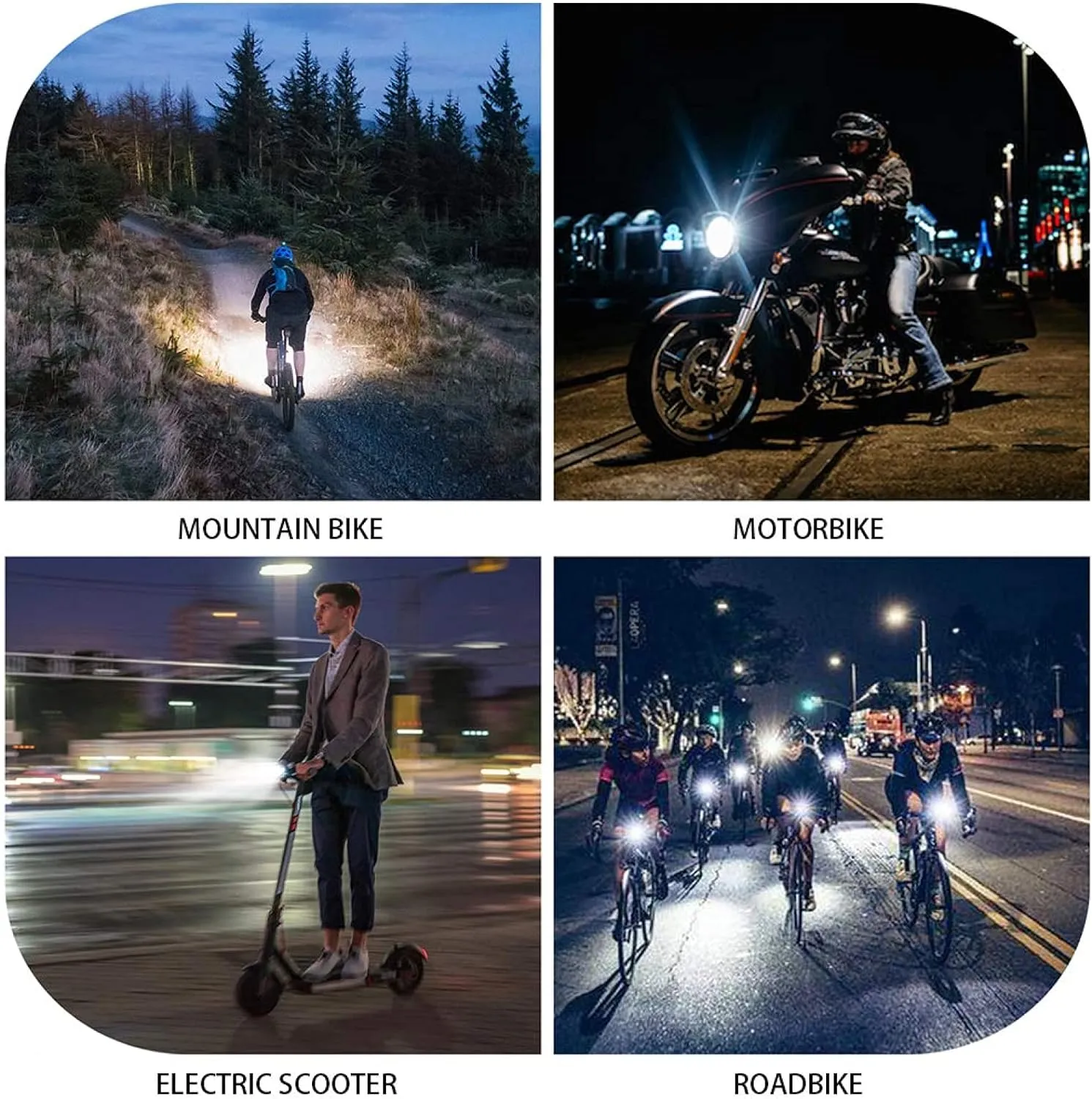 Bike Phone Holder Usb Charging Port With Led Light