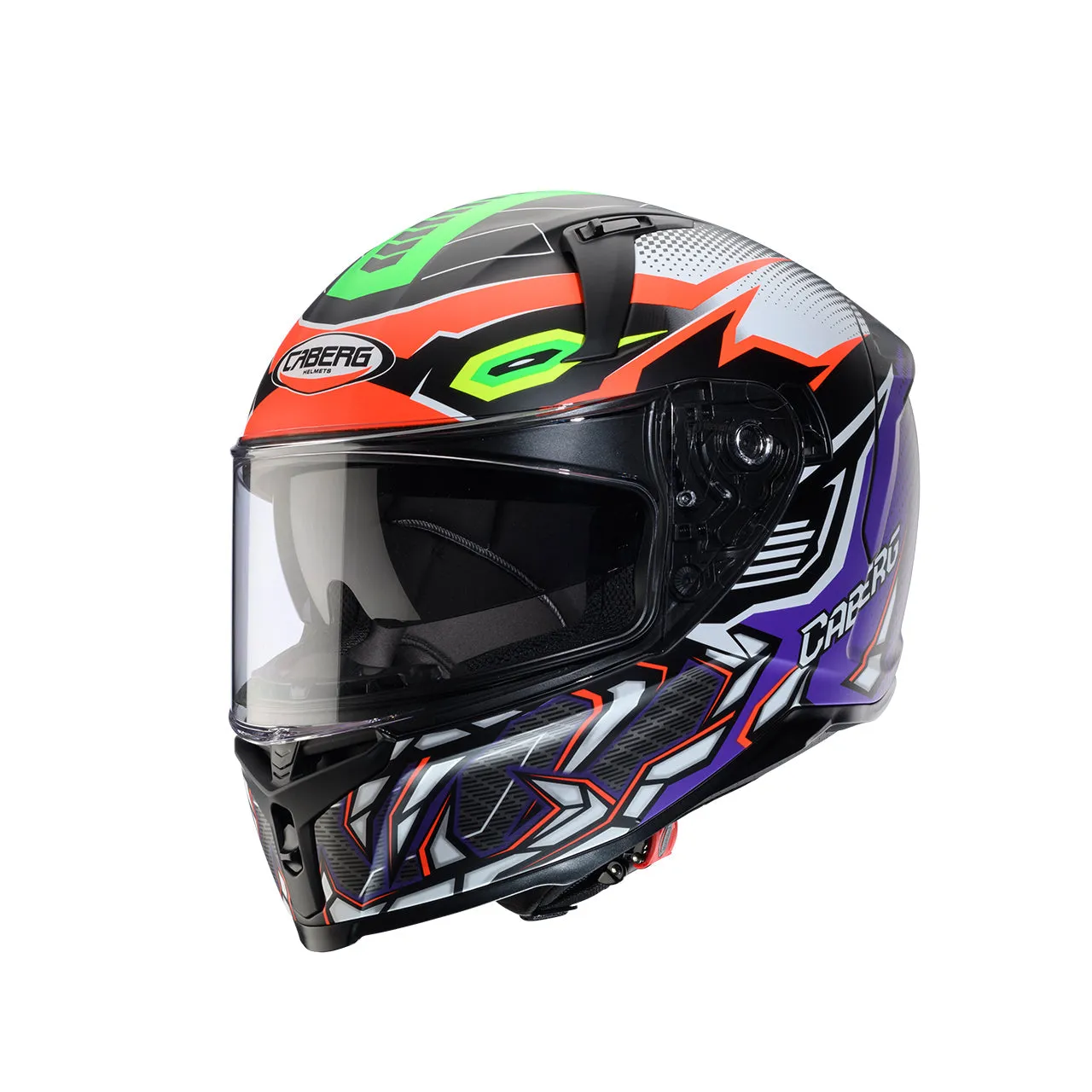 Caberg Avalon X Gurkha Matt Black / Fluo Orange / Fluo Green / Purple