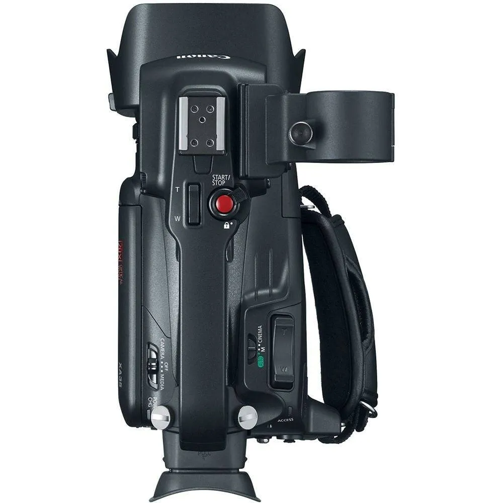 Canon XA35 Professional Camcorder   32GB MC   TRIPOD   CARRYING BAG   LED FLASH LIGHT   MORE