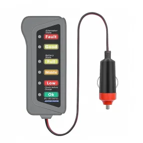Car Cigarette Lighter Battery Tester 6 Led Lights Display