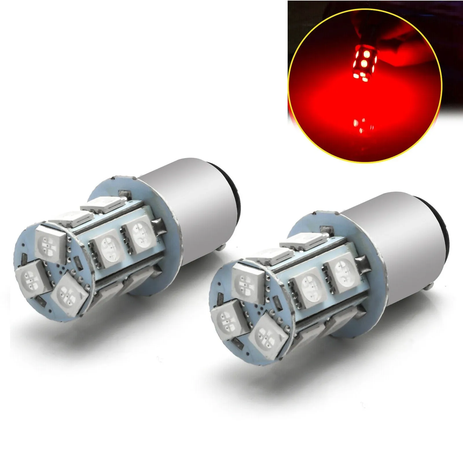 Car Red Led Brake Stop Light Bulb 1157 For Hyundai Elantra