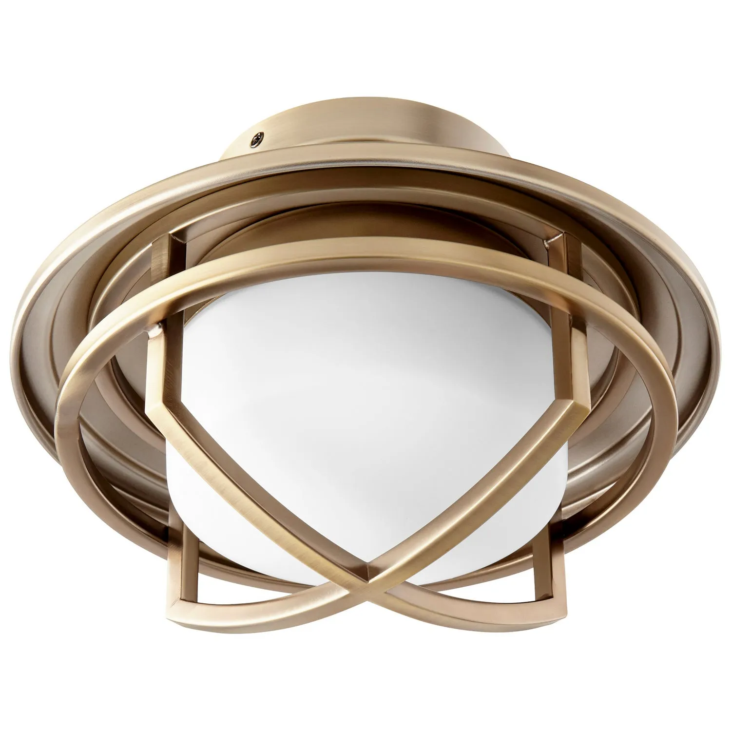 Ceiling Fan from the Fleet Collection in Aged Brass Finish by Oxygen