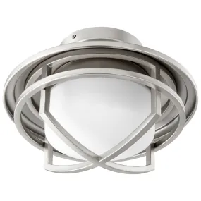 Ceiling Fan from the Fleet Collection in Satin Nickel Finish by Oxygen