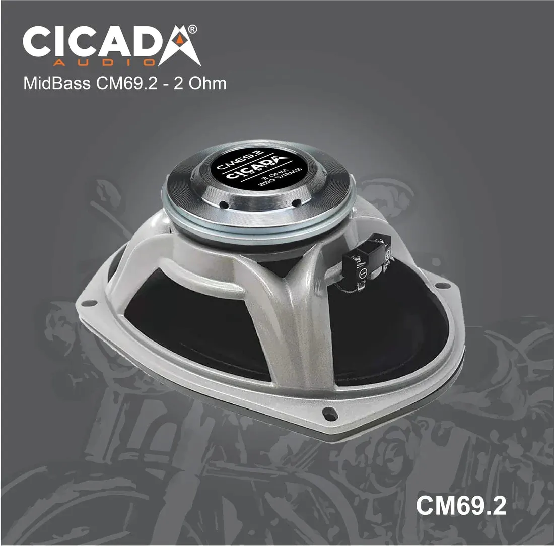 CICADA CM69 MIDRANGE SPEAKERS 6X9" (2Ω AND 4Ω)