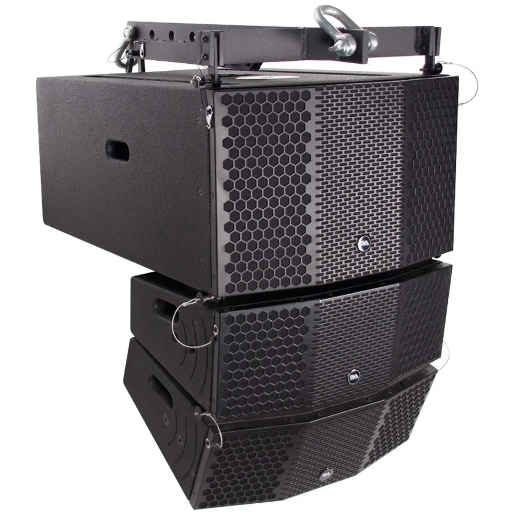 Compact 3x10 Line Array Subwoofer, Pair of Compact 2x5 Line Array Speakers, & Mounting Frame