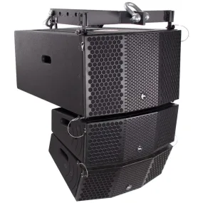 Compact 3x10 Line Array Subwoofer, Pair of Compact 2x5 Line Array Speakers, & Mounting Frame