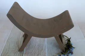 Curved Vintage Bench - Model 1 - Brown
