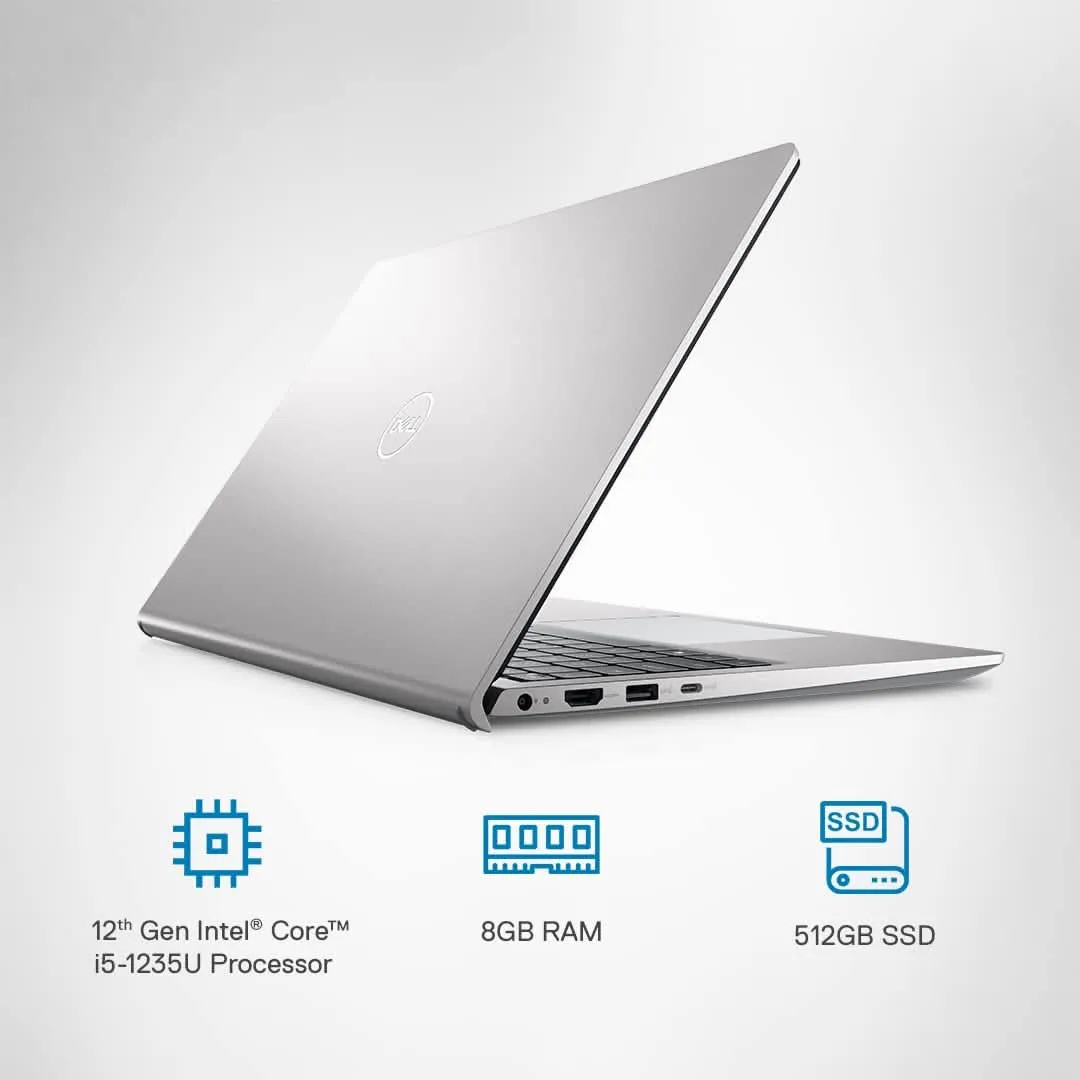 DELL INSPIRON 15-3520 [CI5-1235U 12TH GEN/8GB DDR4/512GB SSD/WIN11 HOME MSO/15.6 INCH/INTEGRATED GRAPHICS /1 YEAR(S)/SILVER/BACKLIT-KBD]
